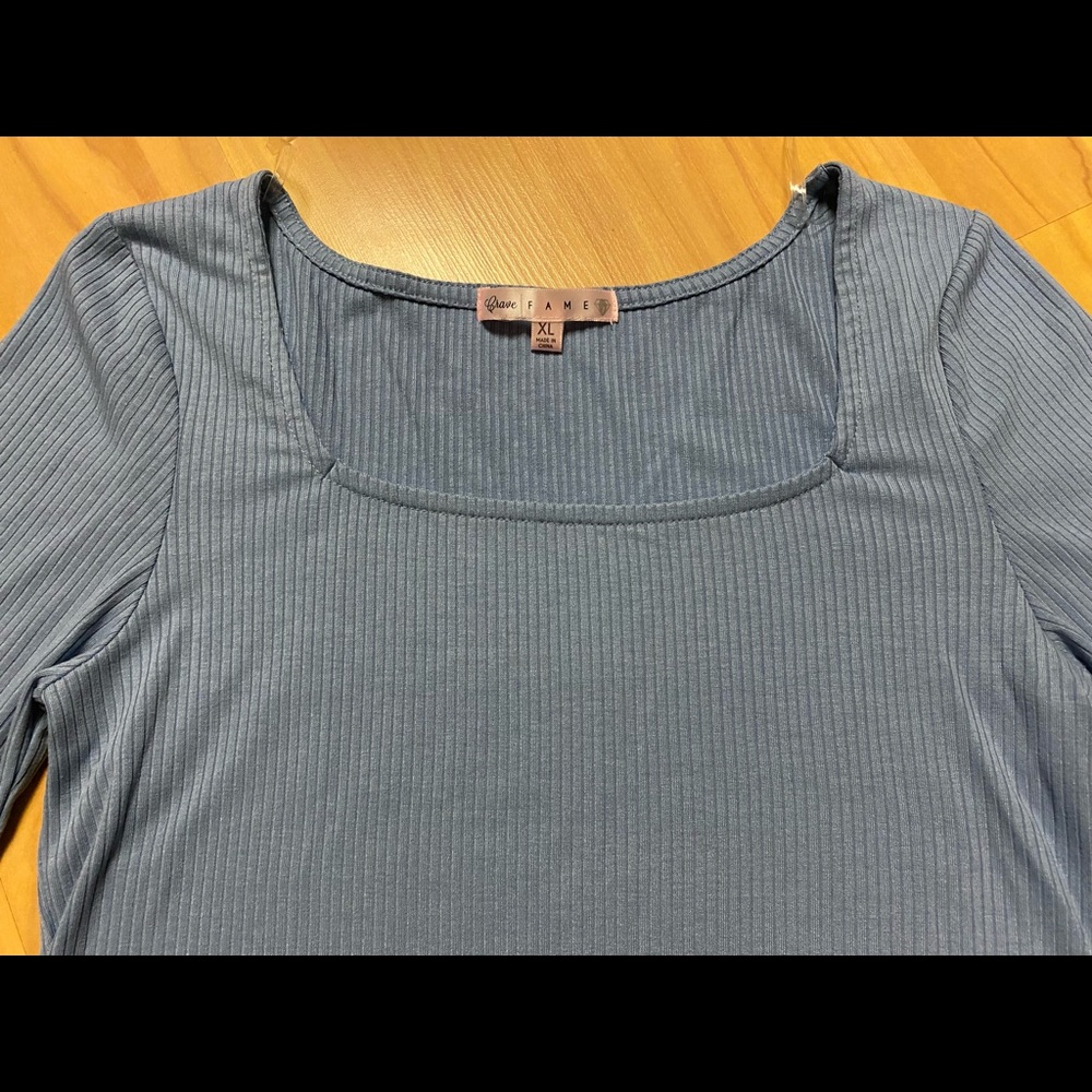 Junior’s Blue Crave Fame Corset Top XL